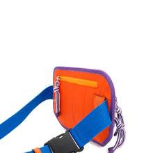 将图像加载到图库查看器中，GUCCI GGNylon Belt Bag Purple/Blue/Orange752102 Nylon Rubber
