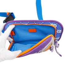 将图像加载到图库查看器中，GUCCI GGNylon Belt Bag Purple/Blue/Orange752102 Nylon Rubber
