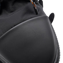 将图像加载到图库查看器中，HERMES fresh ankle boots Black Nylon Leather Rubber Size 42
