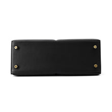 将图像加载到图库查看器中，HERMES Kelly Padett Black Swift Leather Size 25
