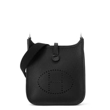 Load image into Gallery viewer, HERMES Evelyne Long Black Taurillon Clemence Size TPM
