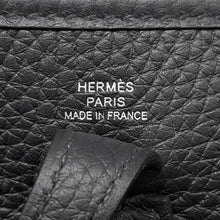 将图像加载到图库查看器中，HERMES Evelyne Long Black Taurillon Clemence Size TPM
