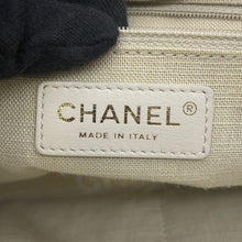 将图像加载到图库查看器中，CHANEL Deauville 2WAY ChainTote Bag IvoryA66941 Canvas Leather Size GM
