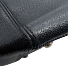将图像加载到图库查看器中，CHANEL Executive 2WAY Tote Black Leather
