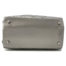 Load image into Gallery viewer, CHANEL Matelasse CC Logo Chain Me Tote Bag SilverA50494 Calf Leather
