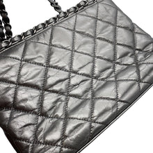 Load image into Gallery viewer, CHANEL Matelasse CC Logo Chain Me Tote Bag SilverA50494 Calf Leather
