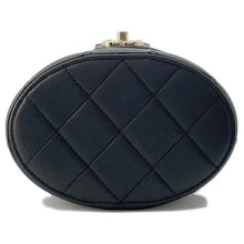 Load image into Gallery viewer, CHANEL Matelasse Chain vanity bag Black Lambskin
