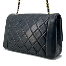 将图像加载到图库查看器中，CHANEL Diana ChainShoulder Bag Black Lambskin Size 25
