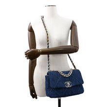 Load image into Gallery viewer, CHANEL CHANEL19 ChainShoulder Bag BlueAS1160 Denim
