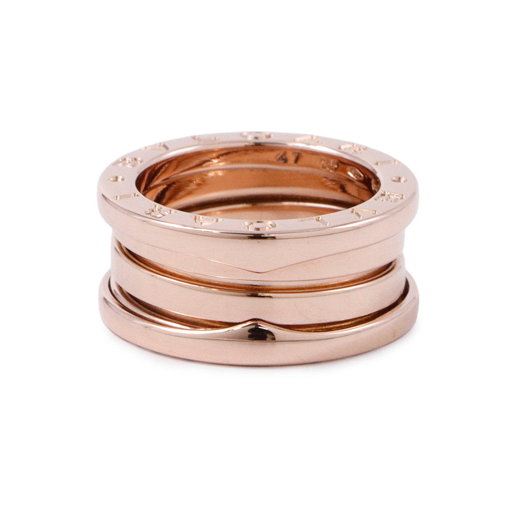 BVLGARI B.Zero1 2-band Ring Size 47/#7 18K Pink Gold