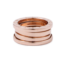 Load image into Gallery viewer, BVLGARI B.Zero1 2-band Ring Size 47/#7 18K Pink Gold
