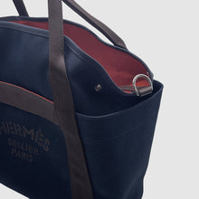 Load image into Gallery viewer, HERMES Sucked Pansage Groom Navy/Feu Canvas
