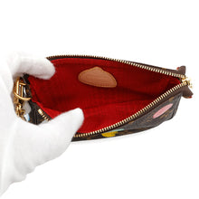 Load image into Gallery viewer, LOUIS VUITTON Mini Pochette Accessoires RedM81866 Monogram Painted Dot Size Mini
