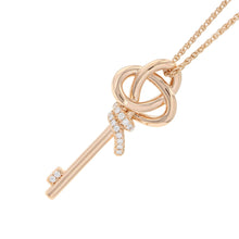 Load image into Gallery viewer, TIFFANY&amp;Co. Knot Key Pendant Size Large72984153 18K Pink Gold
