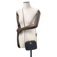 Load image into Gallery viewer, CHANEL Matelasse ChainShoulder camera bag Black Lambskin
