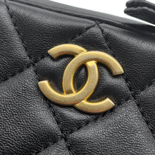 Load image into Gallery viewer, CHANEL Matelasse ChainShoulder camera bag Black Lambskin

