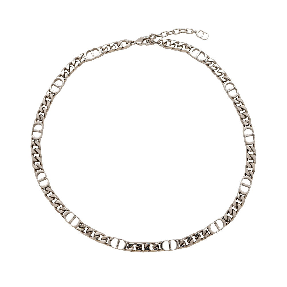 Dior CD Icon Chain Link Necklace BlackN1574HOMMT_D000 Metal