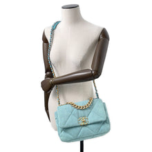 Load image into Gallery viewer, CHANEL CHANEL19 ChainShoulder Bag Turquise BlueAS1160 Denim
