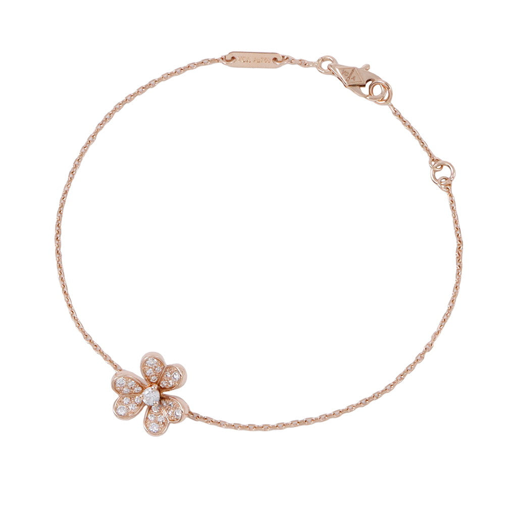 Van Cleef & Arpels Frivole Bracelet mini model Size MiniVCARP7RD00 18K Pink Gold