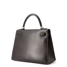 Load image into Gallery viewer, HERMES Kelly Sellier Graphite Box Calf Leather Size 28
