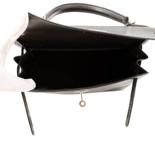 Load image into Gallery viewer, HERMES Kelly Sellier Graphite Box Calf Leather Size 28
