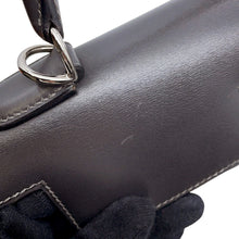 Load image into Gallery viewer, HERMES Kelly Sellier Graphite Box Calf Leather Size 28
