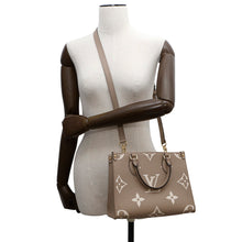 Load image into Gallery viewer, LOUIS VUITTON Onthego Tourterelle claimM45779 Bicolor Monogram Empreinte Leather Monogram Giant Size PM
