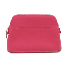 将图像加载到图库查看器中，HERMES ★Bolide Pouch Hibiscus Canvas Leather Size Mini
