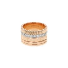 将图像加载到图库查看器中，Boucheron Quatre Radiant Diamond Ring Large Size 55/#15 LargeJRG02484 K18PG K18WG
