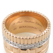 将图像加载到图库查看器中，Boucheron Quatre Radiant Diamond Ring Large Size 55/#15 LargeJRG02484 K18PG K18WG

