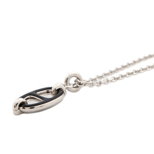 Load image into Gallery viewer, HERMES Mini Maillon Necklace Size PM Black Metal Lacquer
