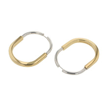 Load image into Gallery viewer, TIFFANY&amp;Co. Padlock Earrings Size Extra large K18YG K18WG
