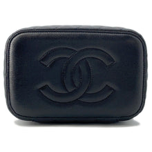 将图像加载到图库查看器中，CHANEL Top Handle Matelasse CC Logo Vanity Bag BlackAP2573 Caviar Leather
