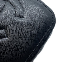 将图像加载到图库查看器中，CHANEL Top Handle Matelasse CC Logo Vanity Bag BlackAP2573 Caviar Leather
