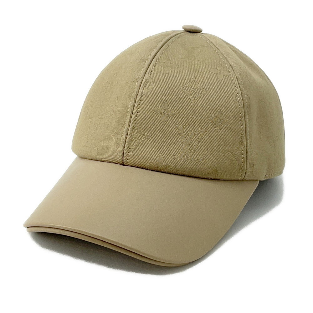 LOUIS VUITTON Cap LV First Size M KhakiM7127M Cotton100% Leather
