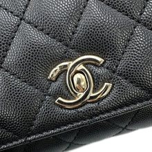 将图像加载到图库查看器中，CHANEL Coco Handle 2Way Shoulder Bag BlackAS2215 Caviar Leather Size XXS
