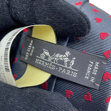 Load image into Gallery viewer, HERMES Dancing Heart Tie Grease/RougeH339317T Silk 100%
