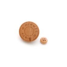 Load image into Gallery viewer, HERMES Wood button long gilet vest Size Chronomat 44 Beige Naturel Cashmere100%
