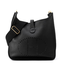 Load image into Gallery viewer, HERMES Evelyne 3 Black Taurillon Clemence Size GM
