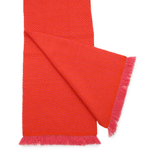 Load image into Gallery viewer, HERMES Stole Nid d&#39;Abeille muffler EcarlatH259146S 02 Cashmere 100%
