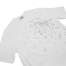 Load image into Gallery viewer, HERMES TShirt Fragments Equestres Size S White Cotton100%
