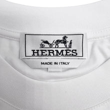 Load image into Gallery viewer, HERMES TShirt Fragments Equestres Size S White Cotton100%
