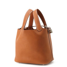 Load image into Gallery viewer, HERMES Picotin Lock Fauve Barenia Leather Fauve Size PM
