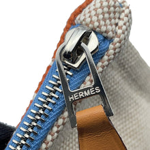 将图像加载到图库查看器中，HERMES Neoban Mayon Maran Marine/Brique/Aqua Cotton100% Size GM
