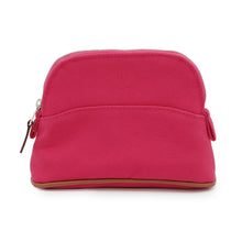 将图像加载到图库查看器中，HERMES Bolide Pouch Hibiscus Cotton Leather Size Mini mini
