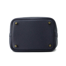 将图像加载到图库查看器中，HERMES Picotin Lock Blue Nuit Taurillon Clemence Size PM
