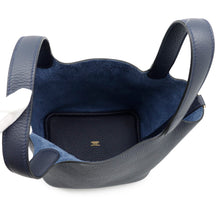 将图像加载到图库查看器中，HERMES Picotin Lock Blue Nuit Taurillon Clemence Size PM
