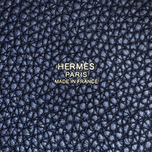 将图像加载到图库查看器中，HERMES Picotin Lock Blue Nuit Taurillon Clemence Size PM
