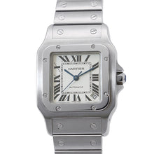 将图像加载到图库查看器中，CARTIER Santos Galve XL W32mmxH45mm Stainless Steel Silver DialW20098D6
