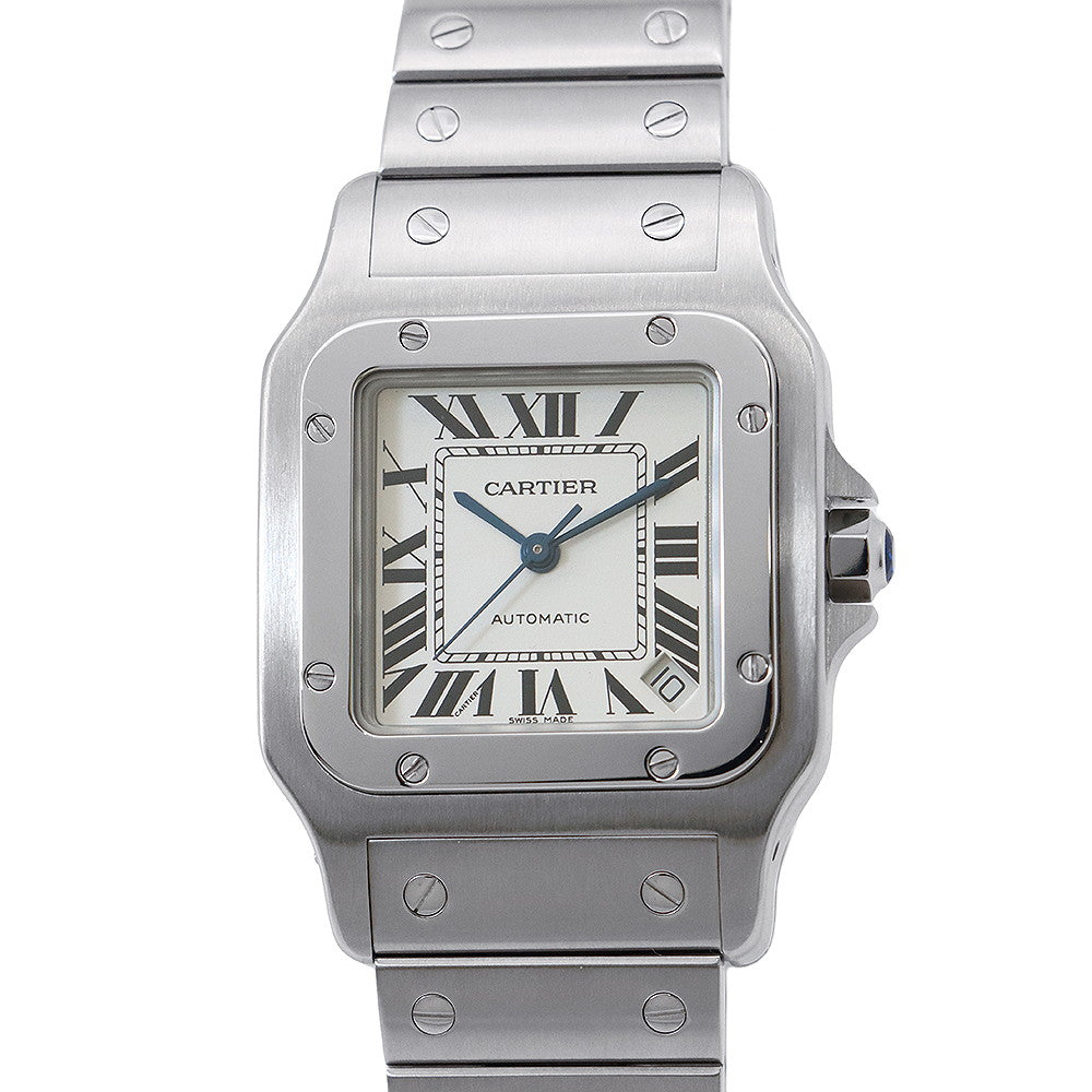 CARTIER Santos Galve XL W32mmxH45mm Stainless Steel Silver DialW20098D6